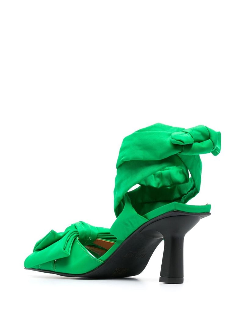 Green Soft Bow 85 Sandals