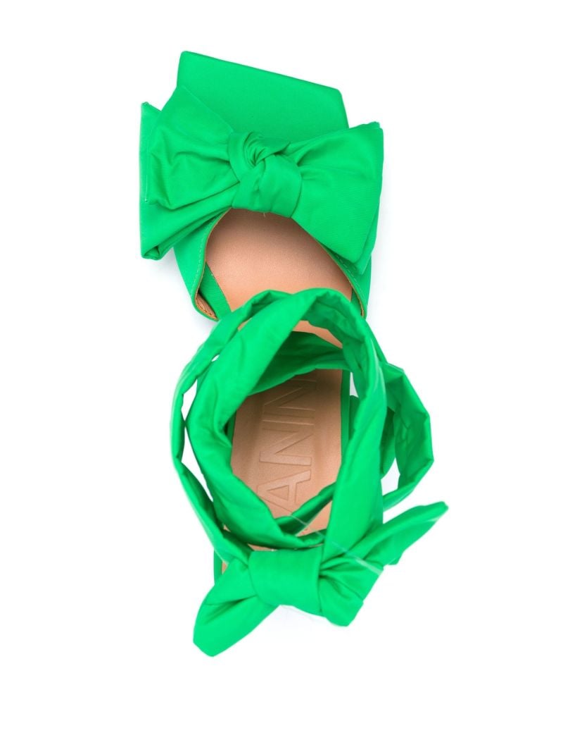 Green Soft Bow 85 Sandals
