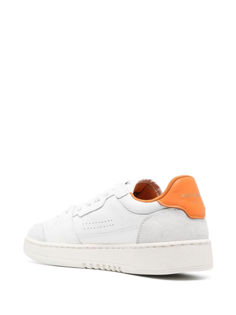 White Dice Lo Leather Sneakers
