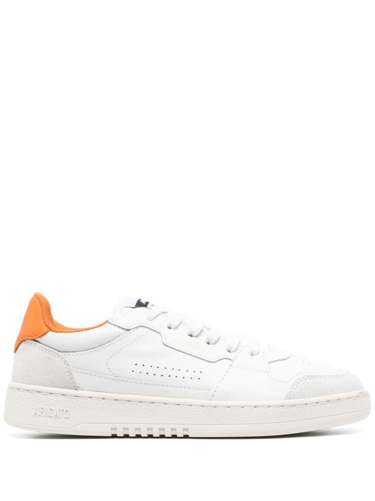 White Dice Lo Leather Sneakers