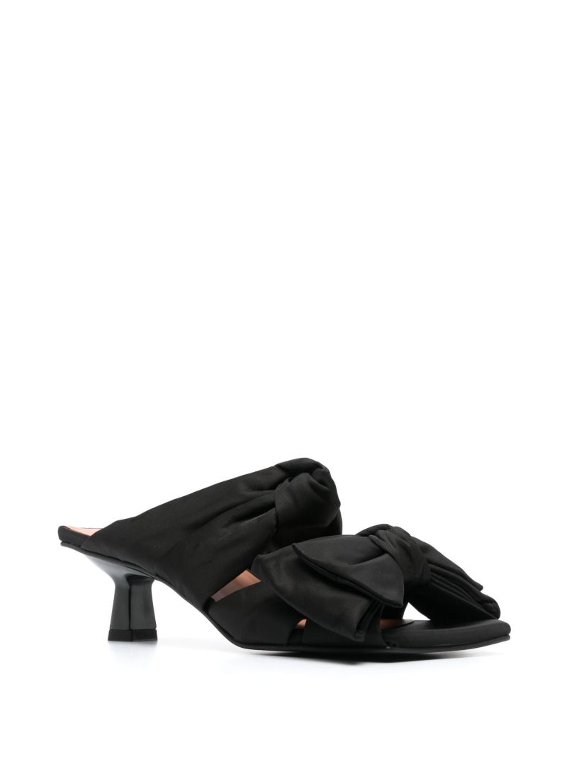 Black 60 Bow Mules