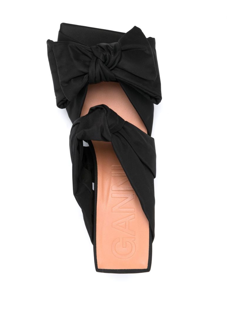 Black 60 Bow Mules
