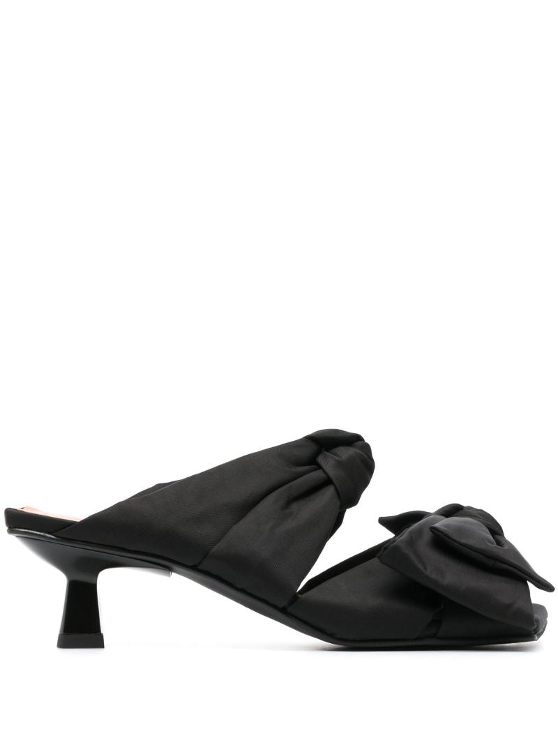 Black 60 Bow Mules
