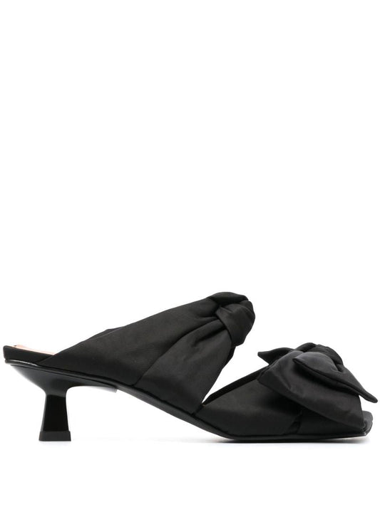 Black 60 Bow Mules