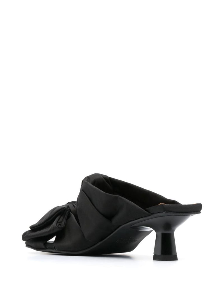 Black 60 Bow Mules
