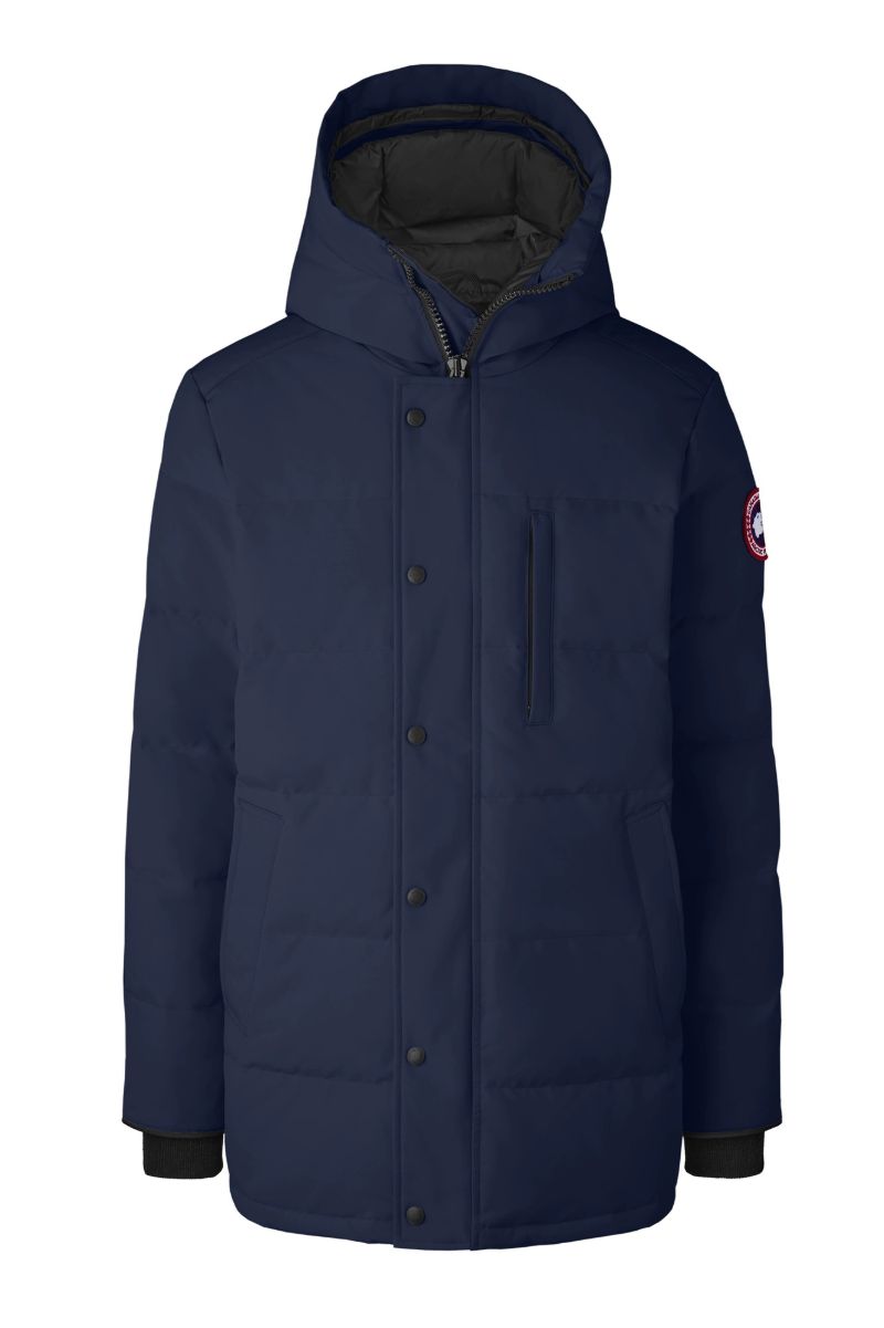 Blue Carson Hooded Quilted Coat