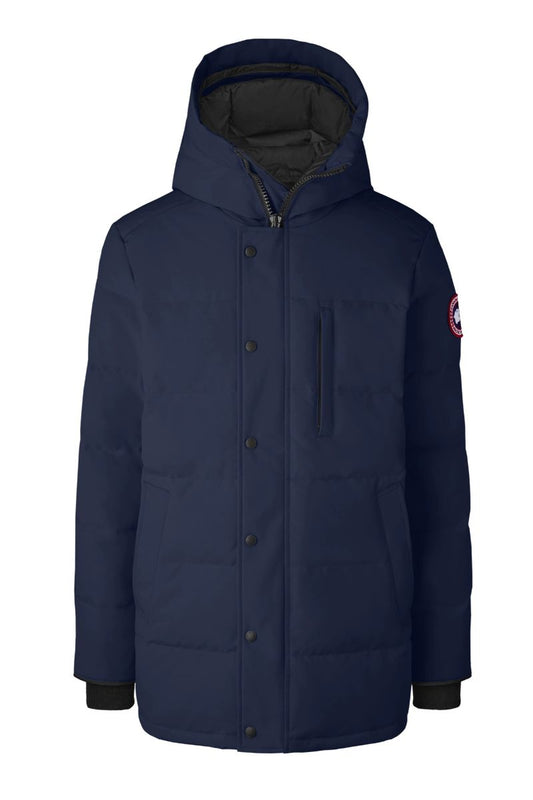 Blue Carson Hooded Quilted Coat