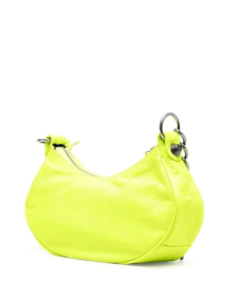 Yellow Le Cagole Xs Leather Shoulder Bag