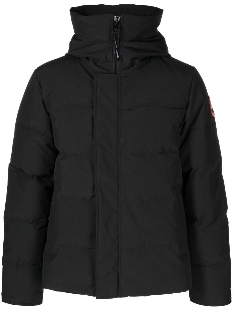 Black Macmillan Hooded Quilted Coat