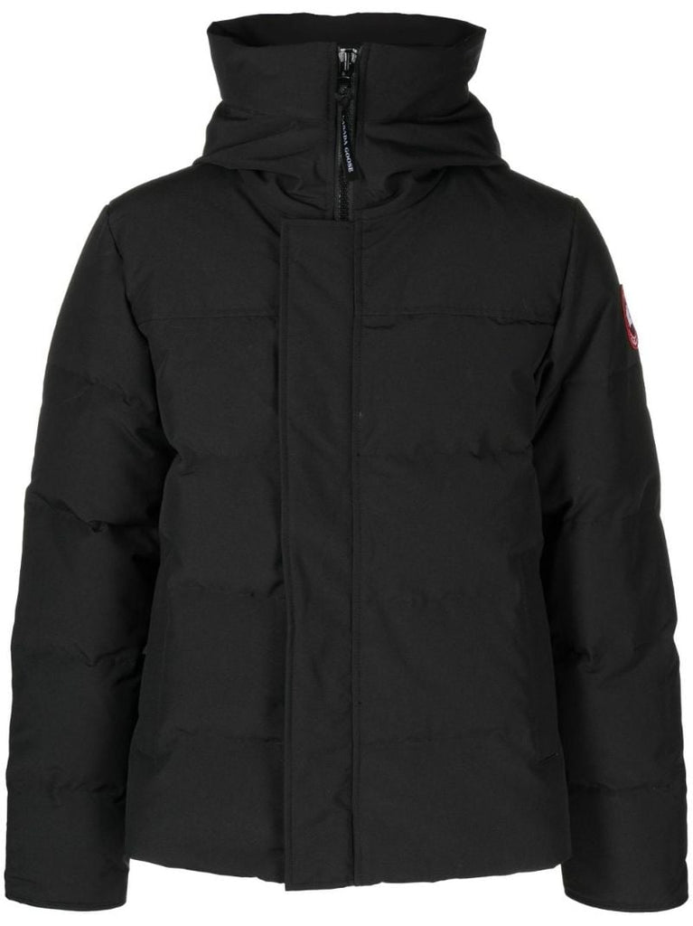 Black Macmillan Hooded Quilted Coat
