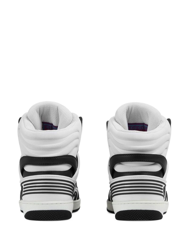 Black Basket Leather Sneakers