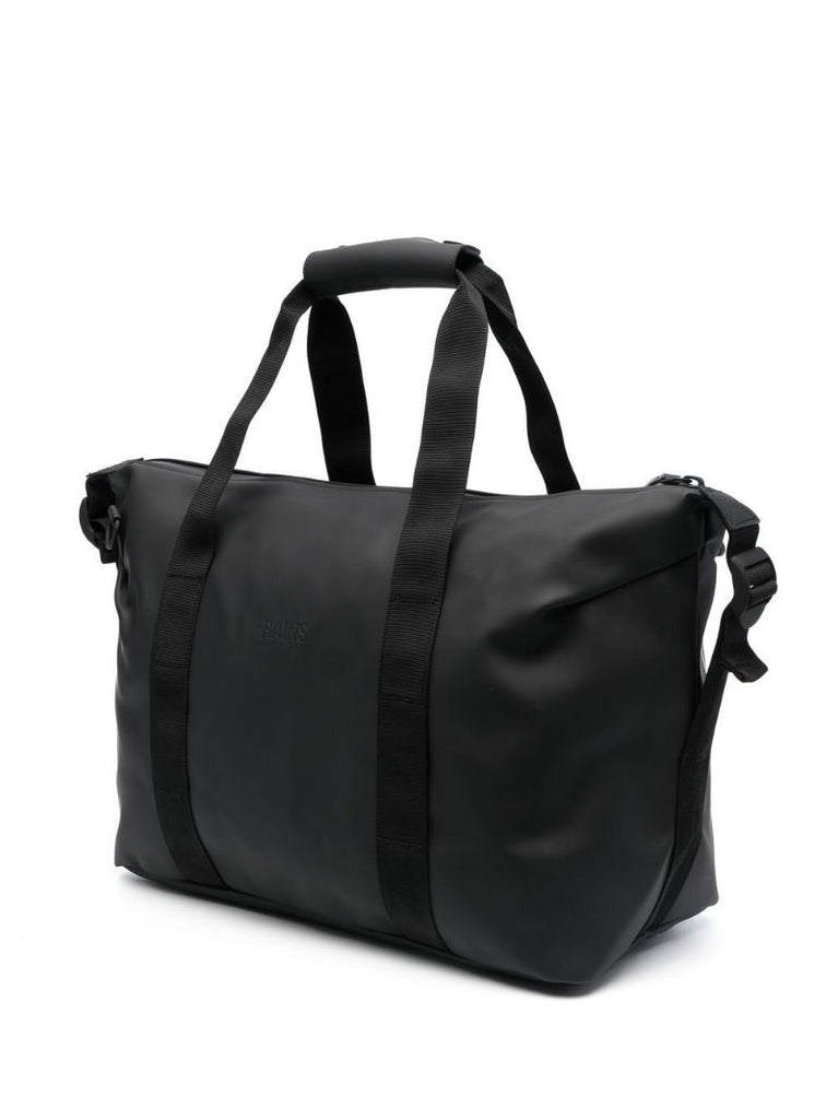 Black Logo-debossed Weekend Bag