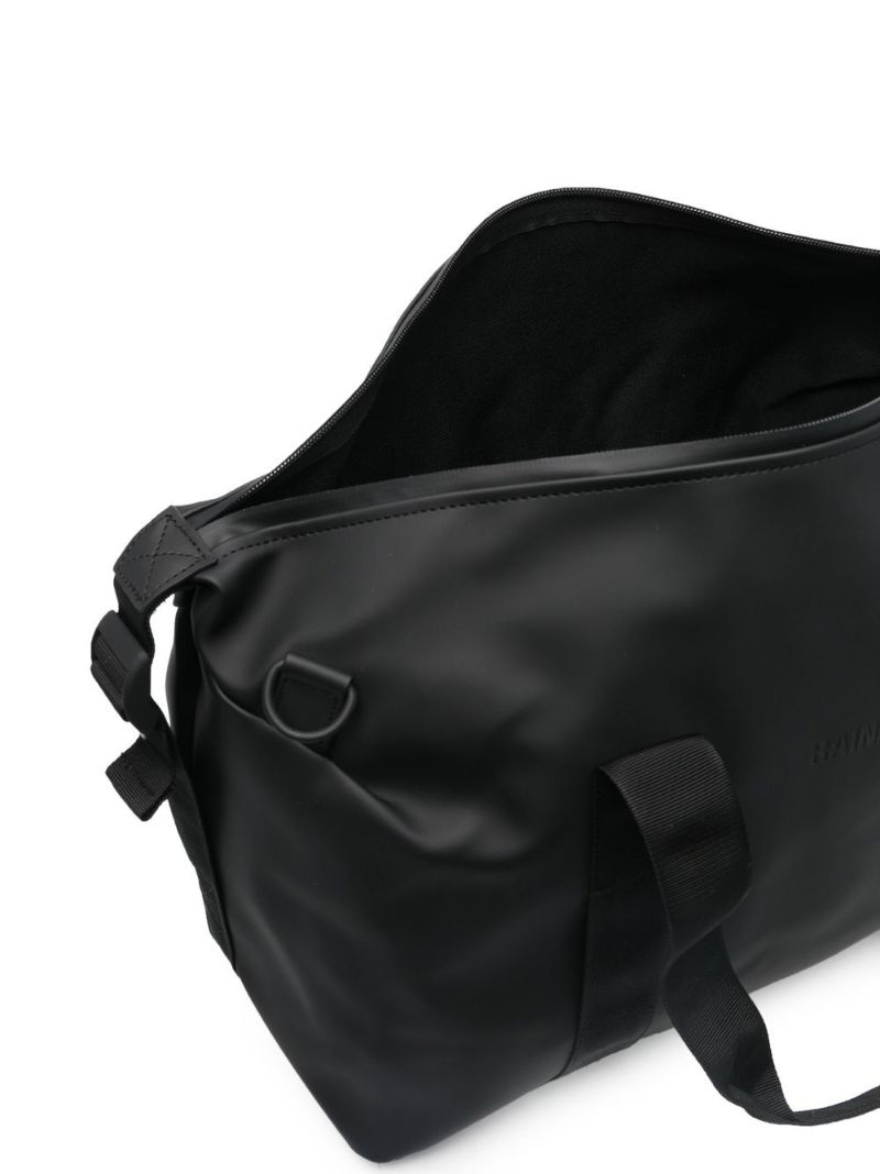 Black Logo-debossed Weekend Bag