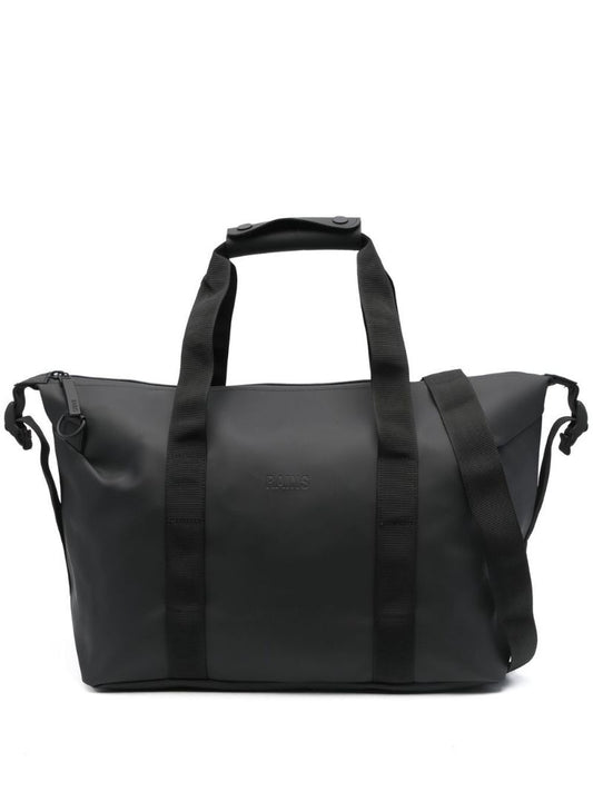 Black Logo-debossed Weekend Bag