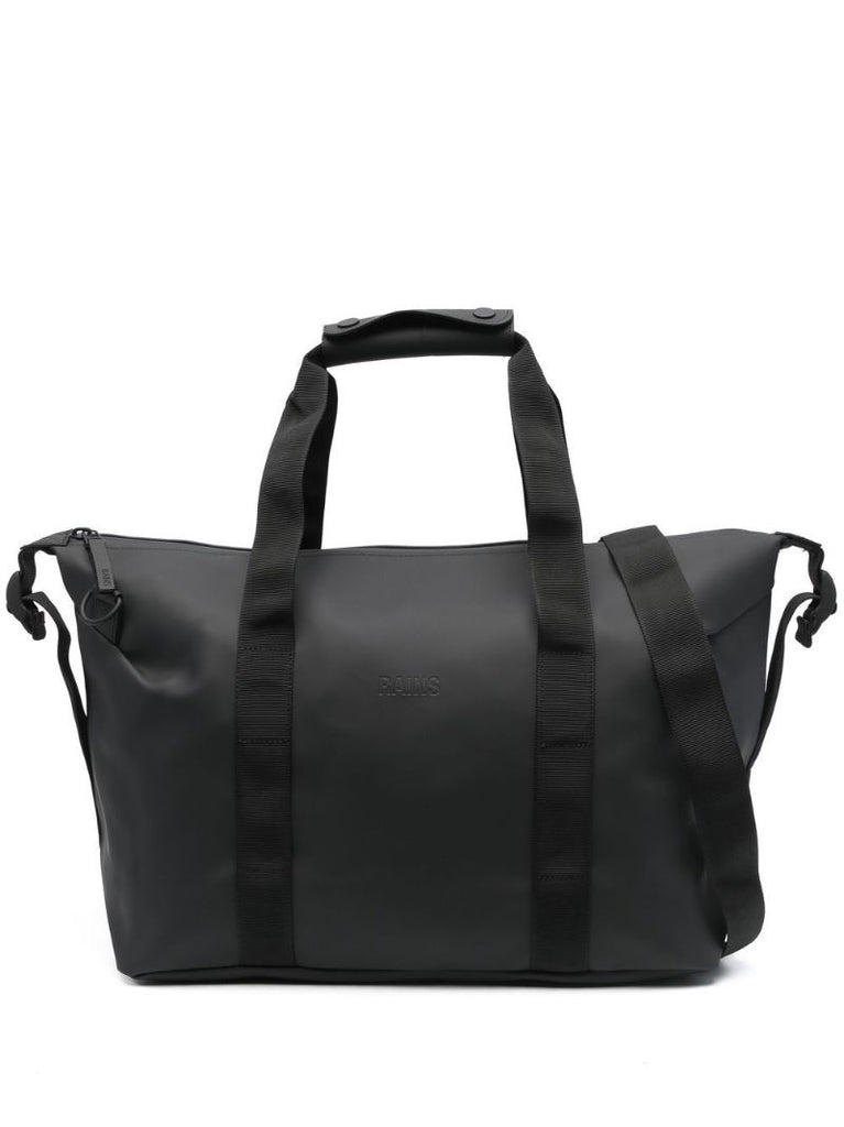 Black Logo-debossed Weekend Bag