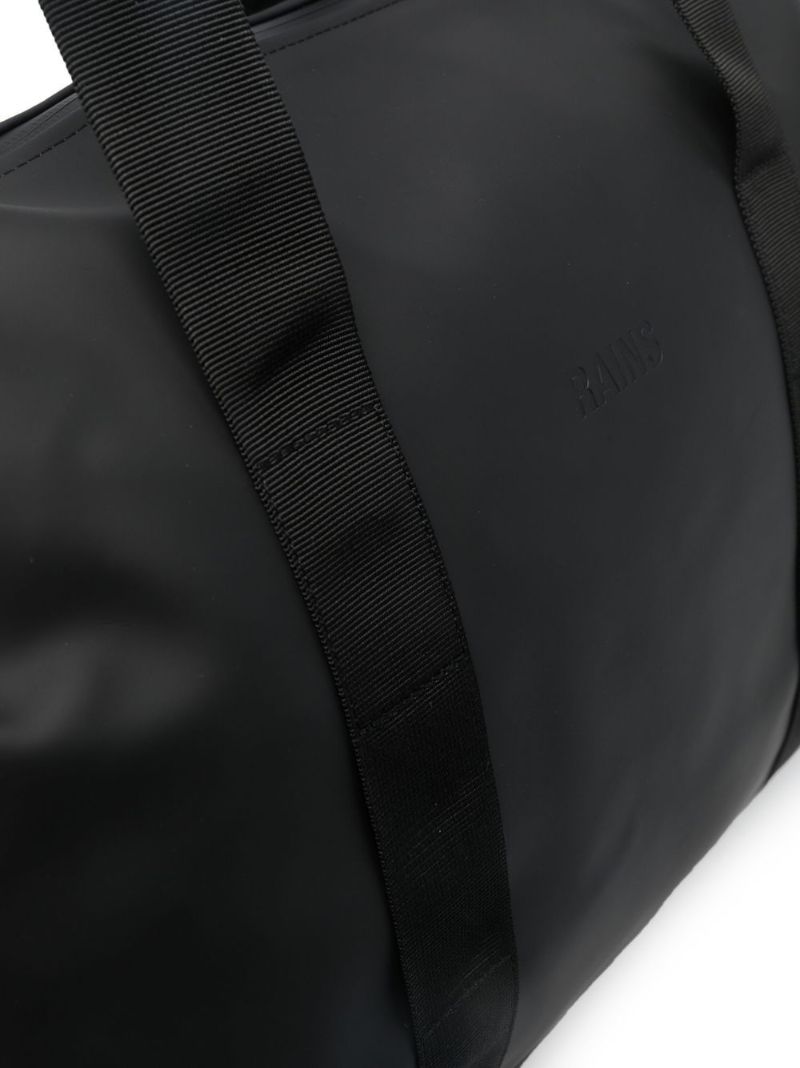 Black Logo-debossed Weekend Bag