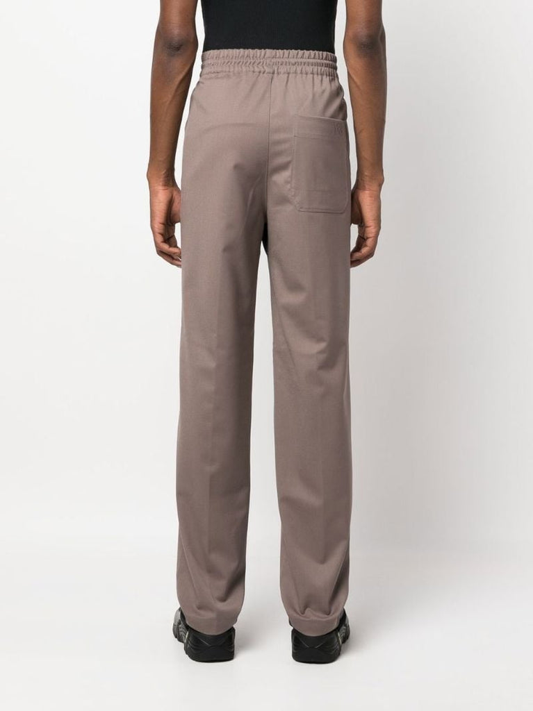 Brown Drawstring Chino Trousers