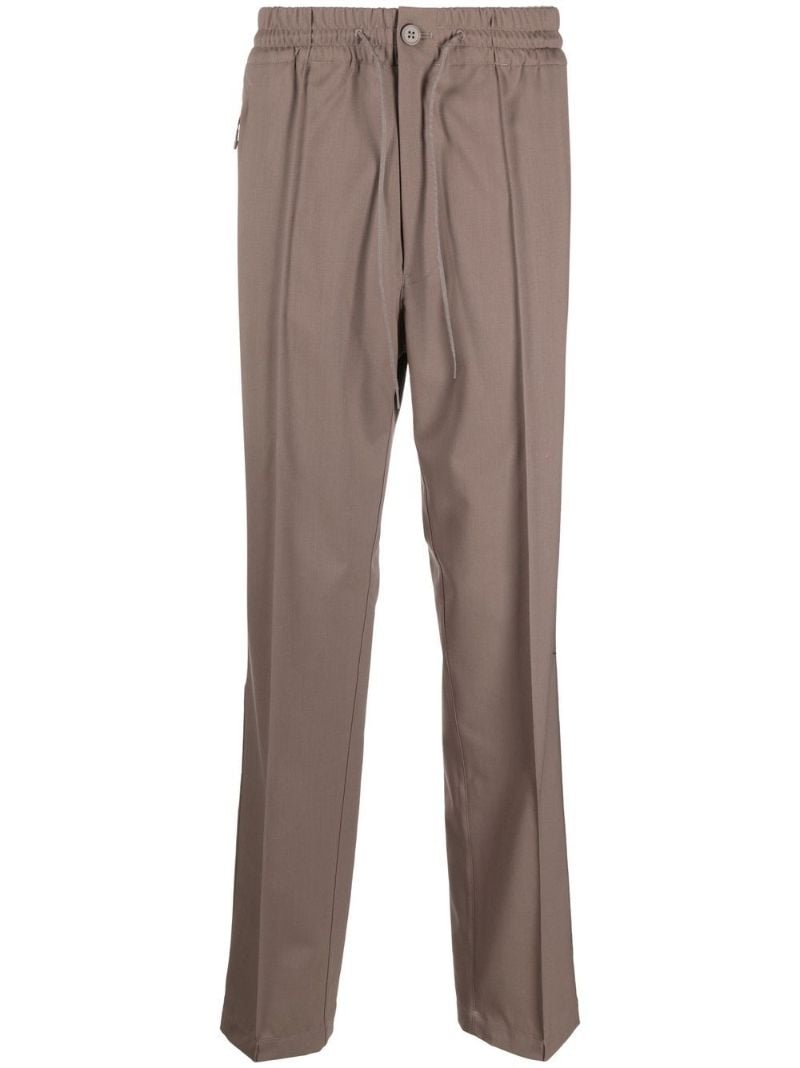 Brown Drawstring Chino Trousers