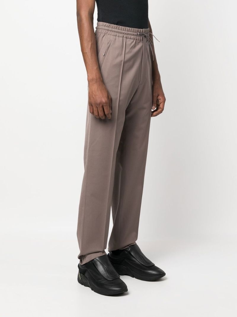 Brown Drawstring Chino Trousers