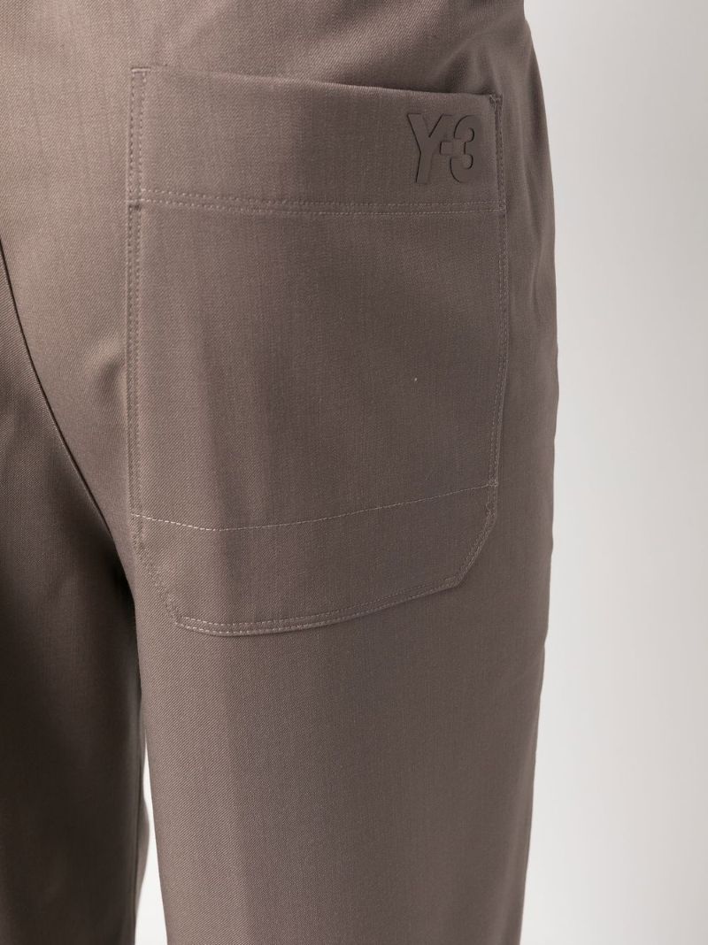 Brown Drawstring Chino Trousers