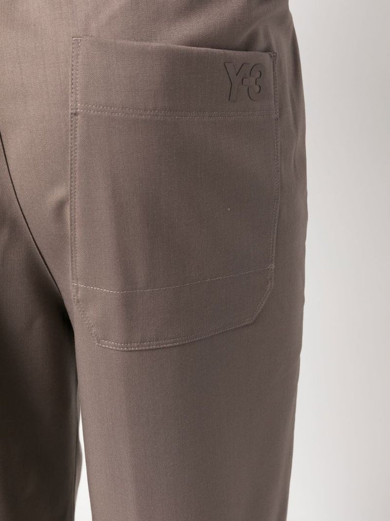 Brown Drawstring Chino Trousers