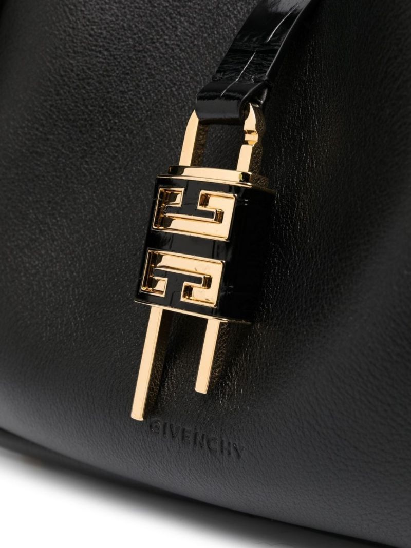 Black G-hobo Leather Mini Bag