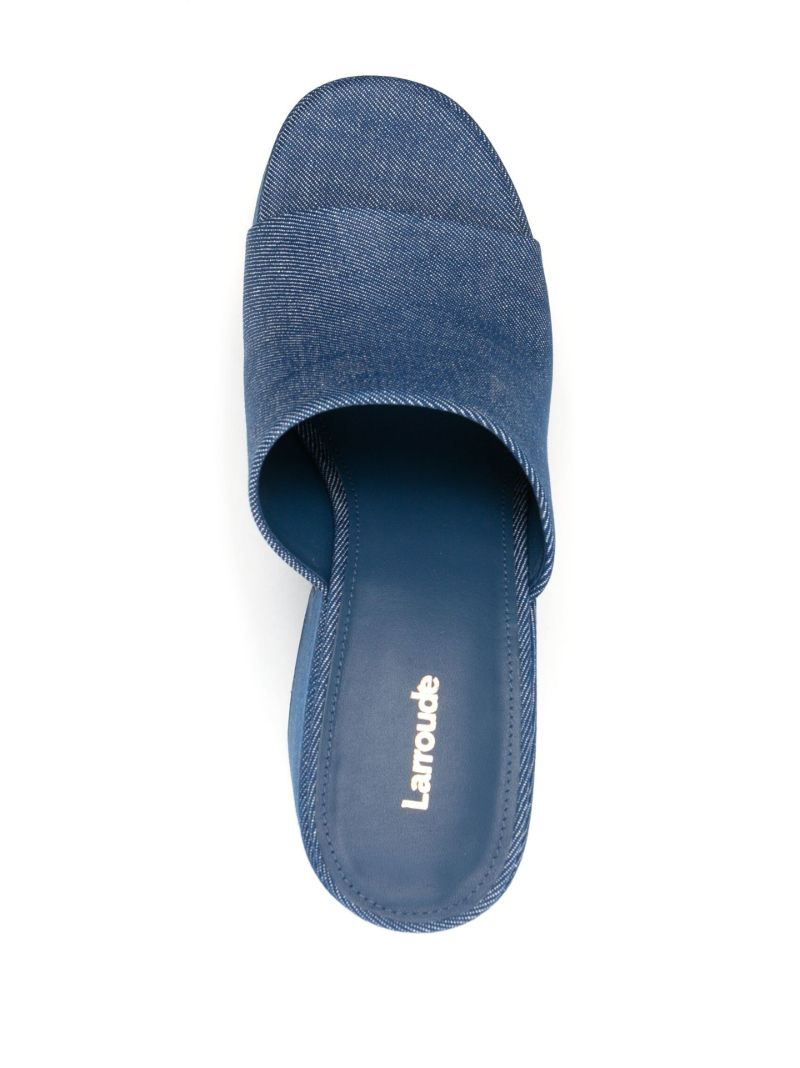 Blue Wanda 160 Platform Mules