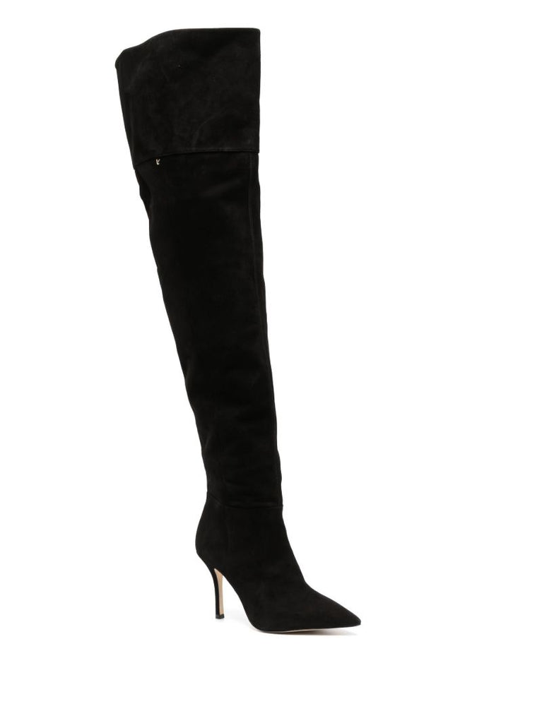 Black Kate Suede Over-knee Boots