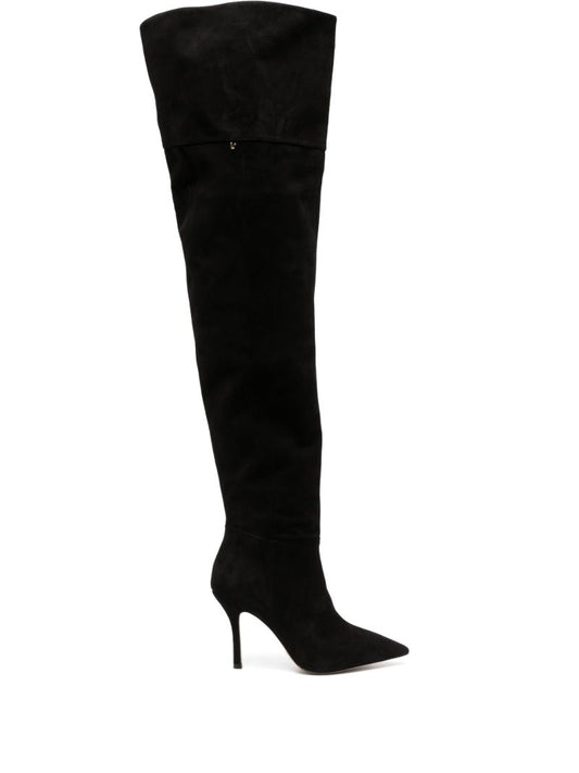Black Kate Suede Over-knee Boots