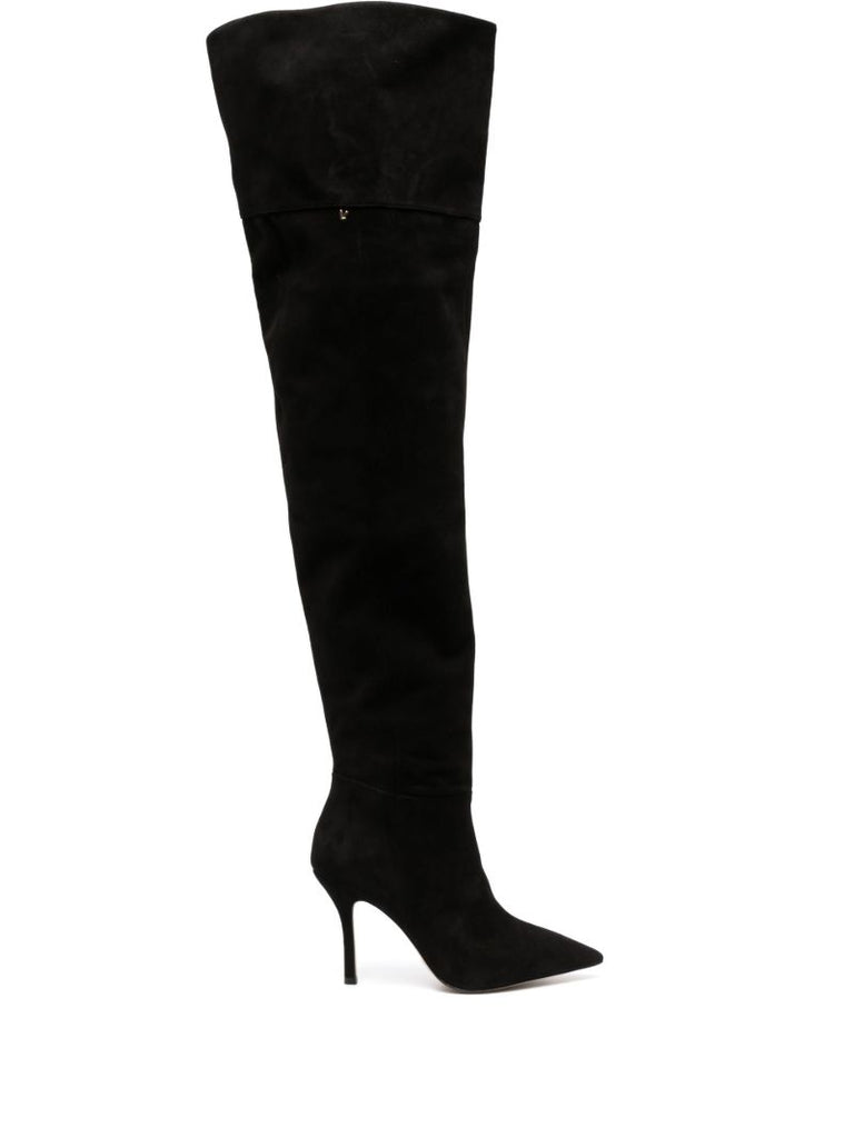 Black Kate Suede Over-knee Boots