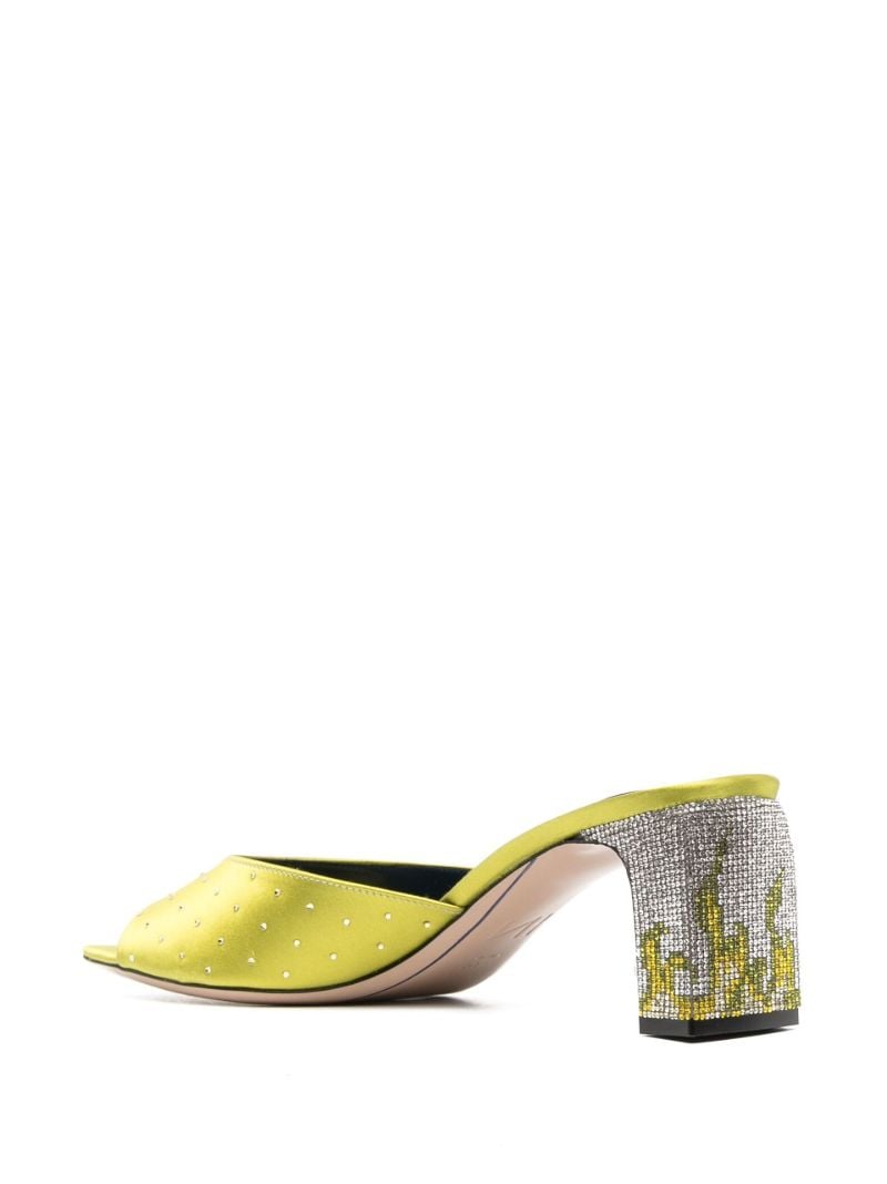 Green Ade 60 Satin Sandals