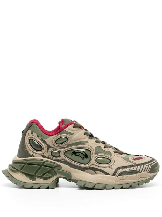 Green Nucleo Eco Panelled Sneakers