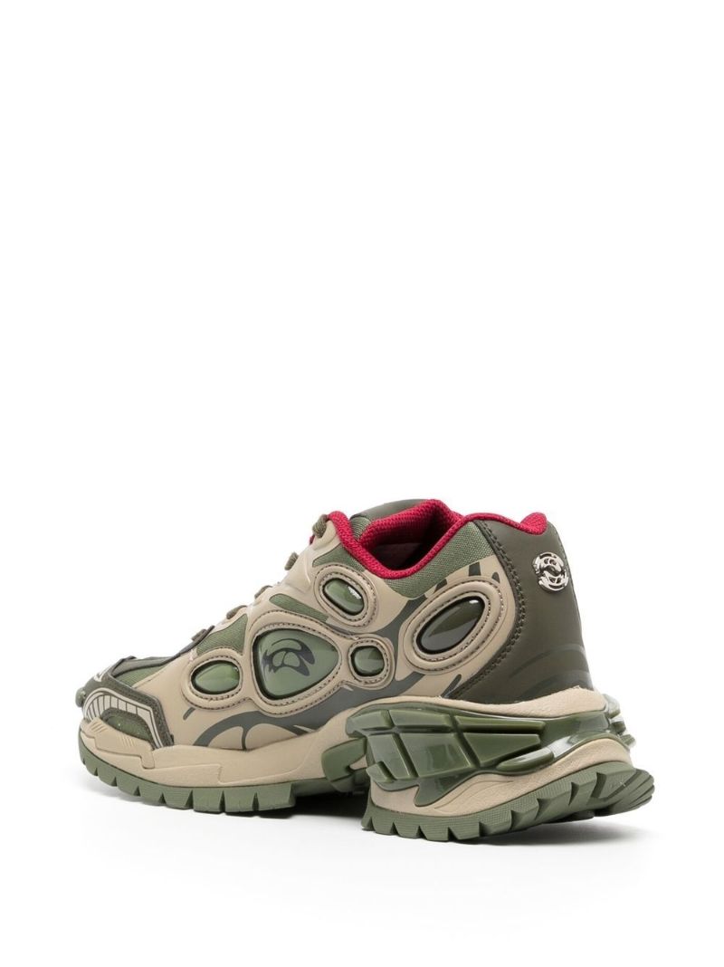Green Nucleo Eco Panelled Sneakers