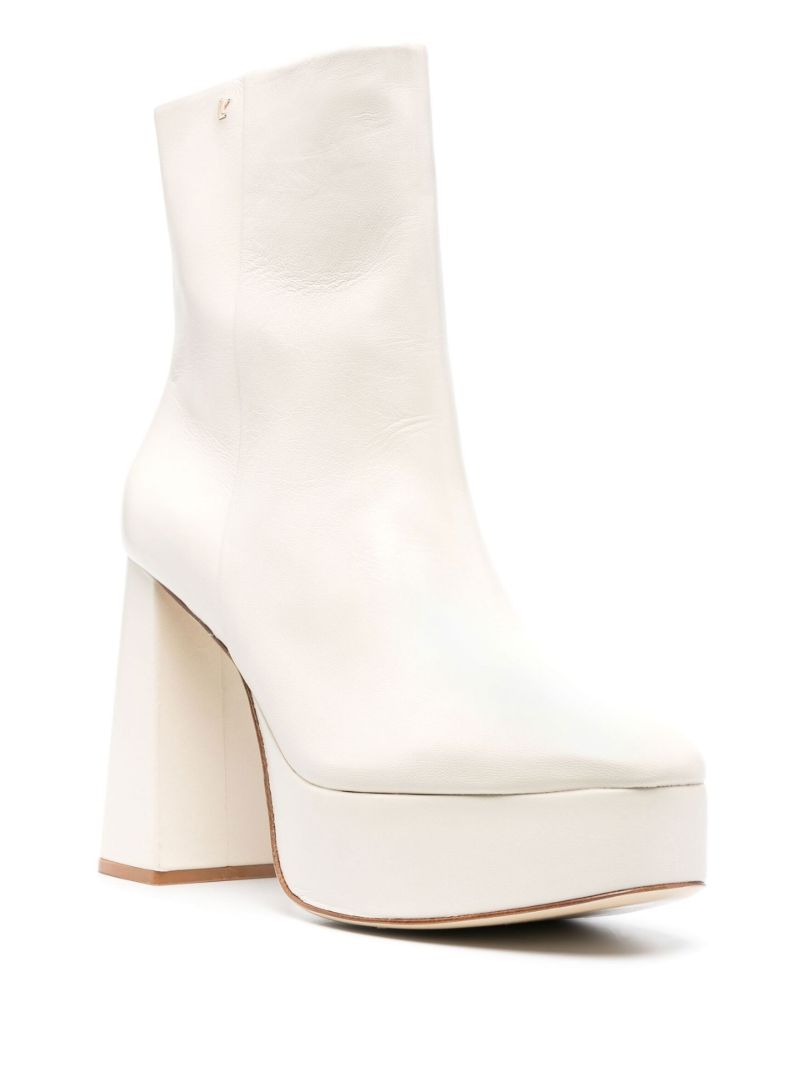 White Dolly 125 Platform Boots