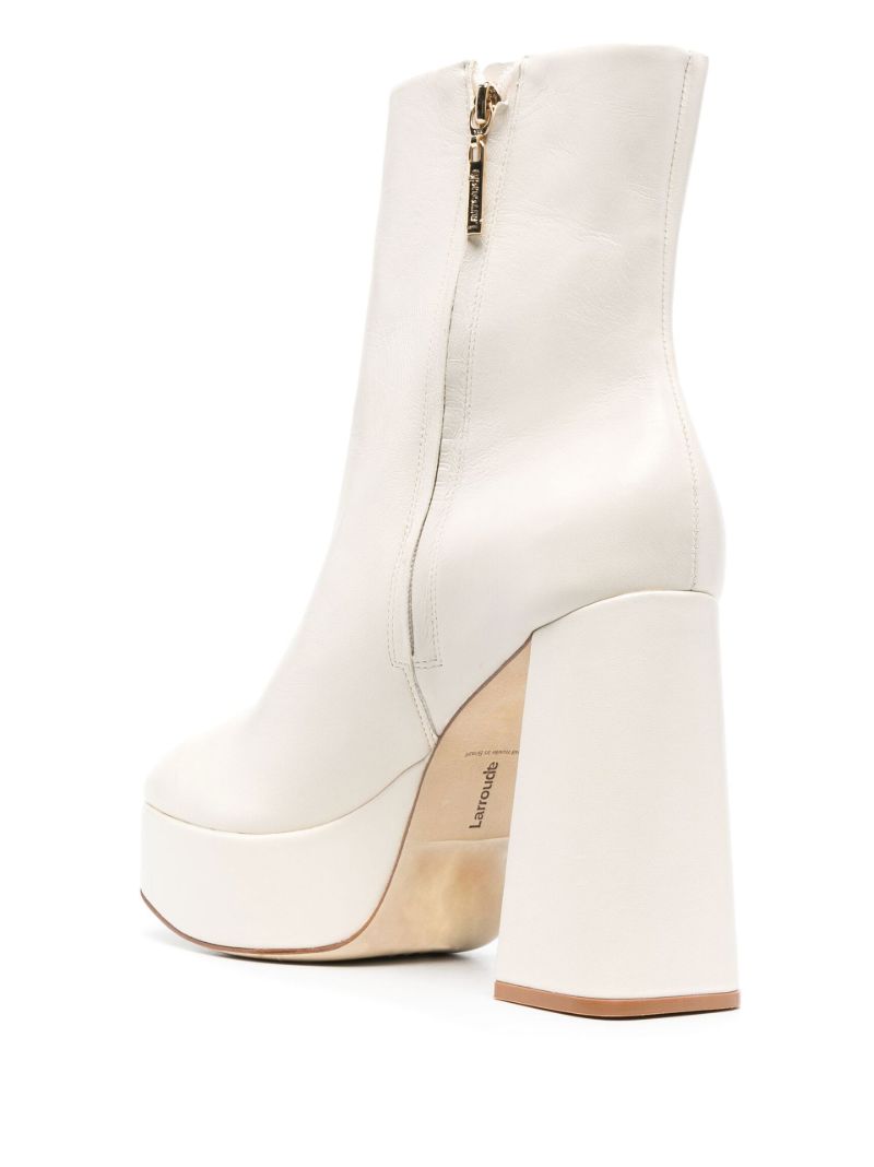 White Dolly 125 Platform Boots