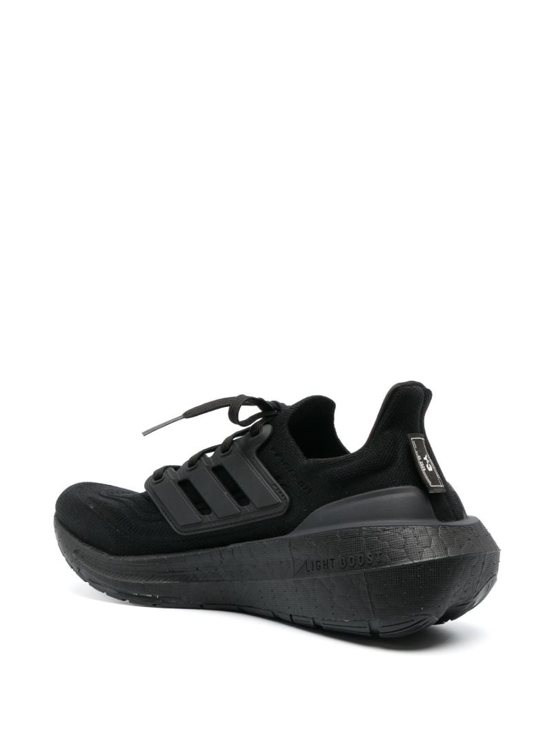 Black 3-stripe Ultraboost Light Sneakers