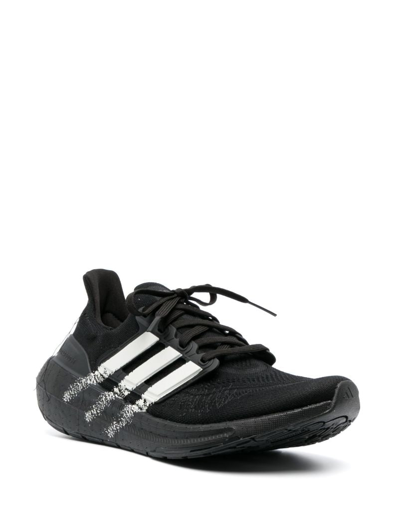 Black 3-stripe Ultraboost Light Sneakers