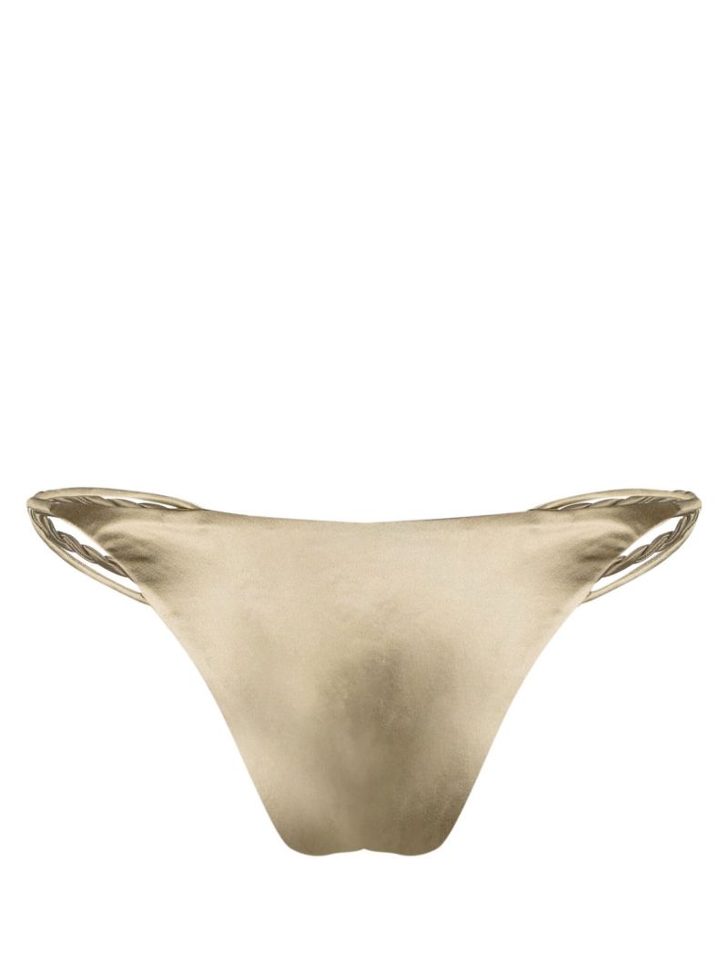 Gold-tone Braided Bikini Bottoms