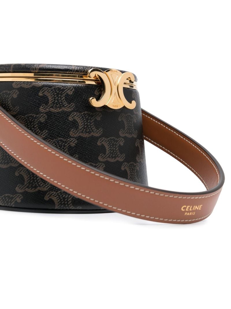 Brown Triomphe Print MiniaudiÃ_x0083_Â¨re Bag