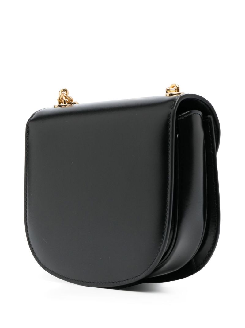 Black Triomphe Chain Link Shoulder Bag