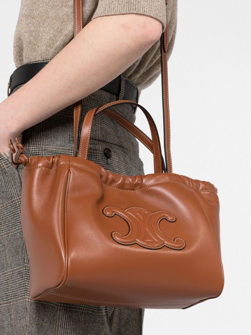 Brown Cuir Triomphe Tote Bag