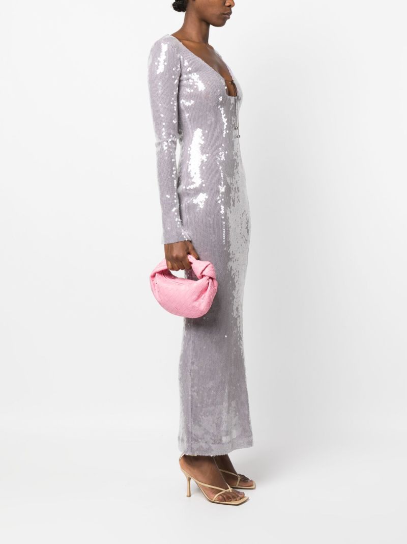 Pink Mini Jodie Leather Top Handle Bag