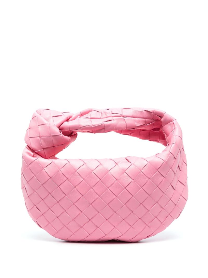 Pink Mini Jodie Leather Top Handle Bag