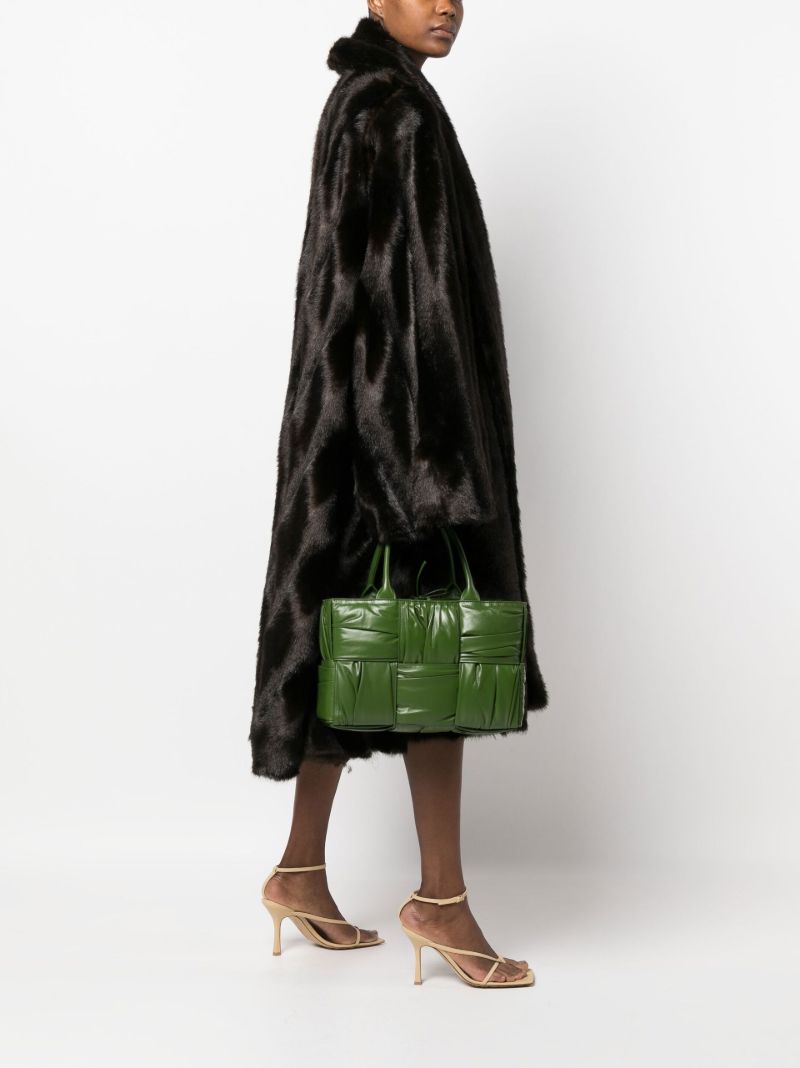 Green Small Arco Leather Top Handle Bag