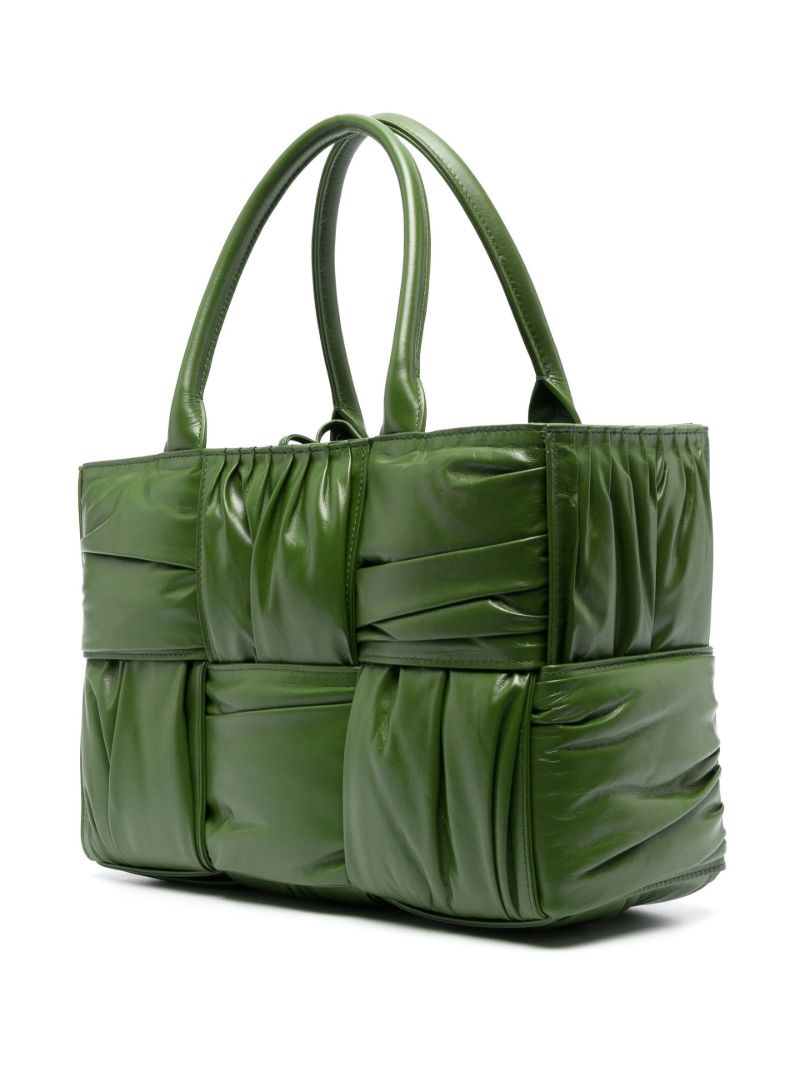 Green Small Arco Leather Top Handle Bag