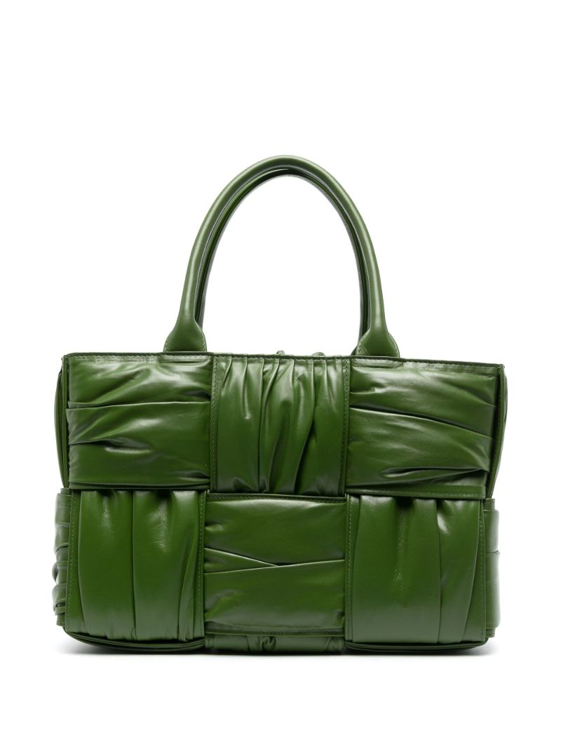 Green Small Arco Leather Top Handle Bag