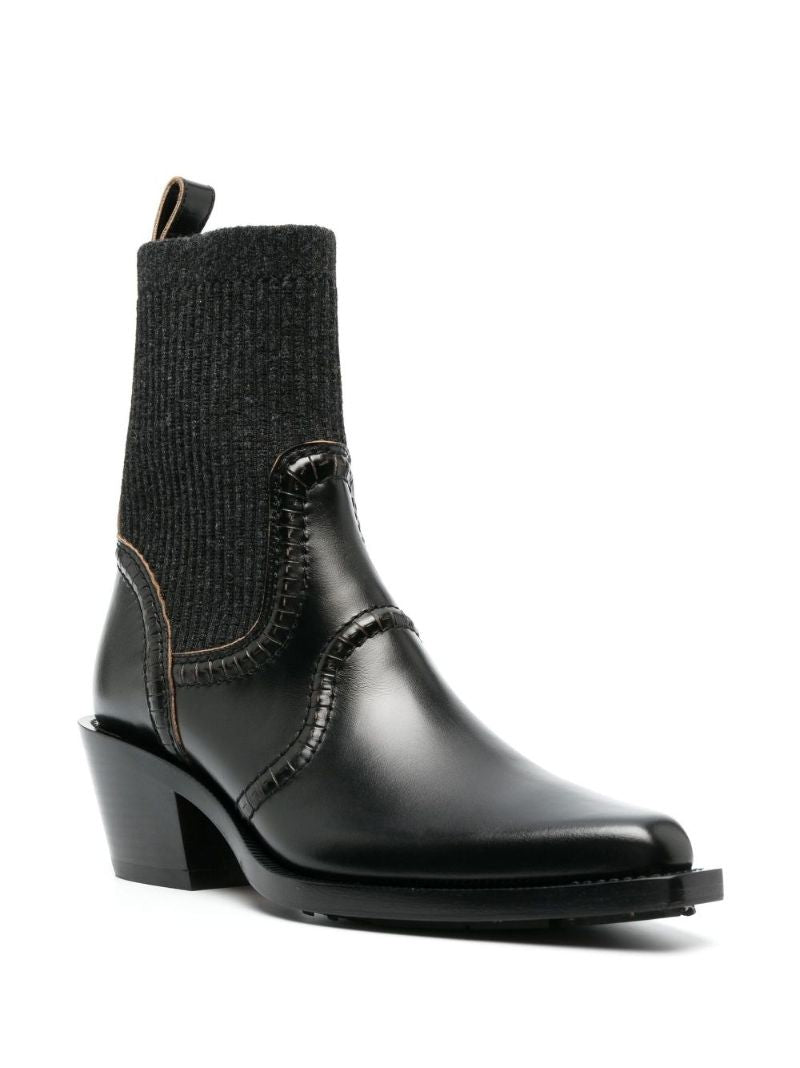 Black Nellie 50 Leather Ankle Boots