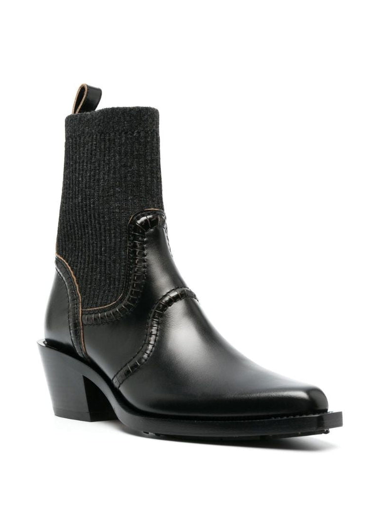 Black Nellie 50 Leather Ankle Boots