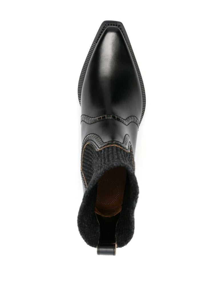 Black Nellie 50 Leather Ankle Boots