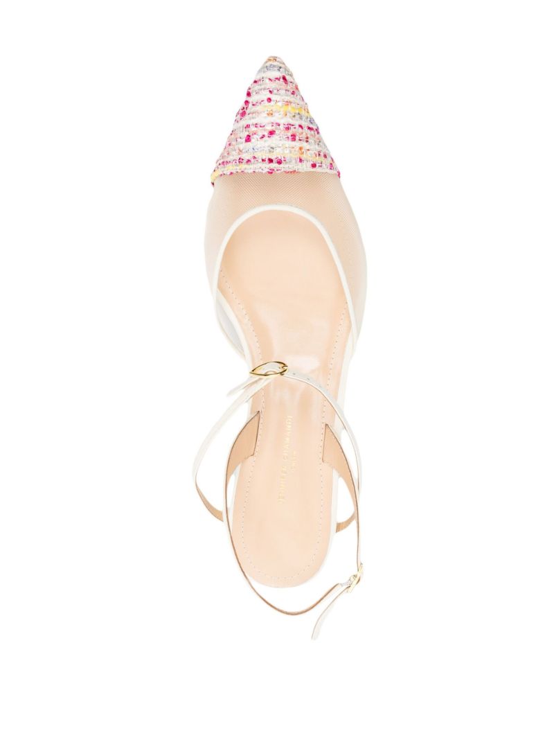 Neutral Vittorio Slingback Flat Pumps